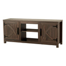 Farmhouse TV Stand for 58 Inch TV Storage Cabinet for Living Room