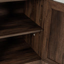 Farmhouse TV Stand for 58 Inch TV Storage Cabinet for Living Room