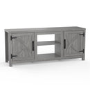 Farmhouse TV Stand for 58 Inch TV Storage Cabinet for Living Room