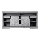 68" Farmhouse TV Stand with 23" Insert Opening Electric Fireplace