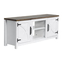 Farmhouse TV Stand for 58 Inch TV Storage Cabinet for Living Room