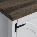 Farmhouse TV Stand for 58 Inch TV Storage Cabinet for Living Room