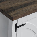 Farmhouse TV Stand for 58 Inch TV Storage Cabinet for Living Room
