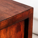 Modern Assembled Brown 2-Drawer Cabinet Night Stand