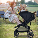 5-Point Harness Lightweight Infant Stroller with Foot Cover and Adjustable Backrest by LJGDeals