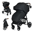 5-Point Harness Lightweight Infant Stroller with Foot Cover and Adjustable Backrest