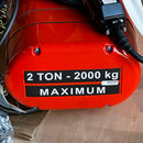 CM Loadstar Electric Chain Hoist w/ V2 Chain Stop Kit 2 Ton Max Model R (New)