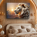 3D Majestic Lion Wall Art IV