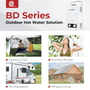 Camplux BD158 Tankless Propane Water Heater Portable