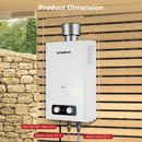 Camplux BD264C Tankless Propane Water Heater With Rain Cap