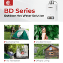 Camplux BD158C Tankless Propane Water Heater With Rain Cap