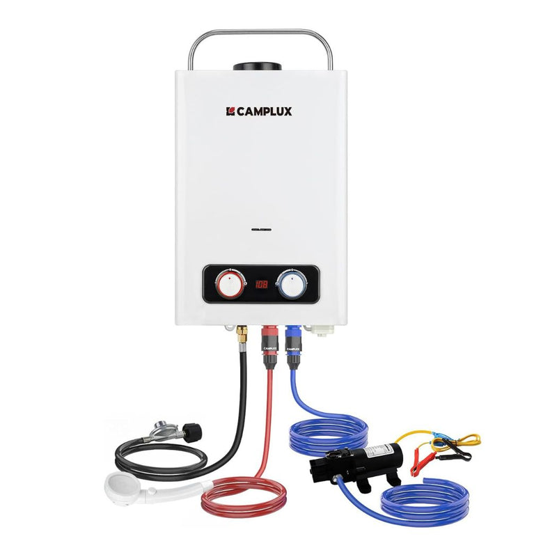 Camplux BD158P43 Tankless Propane Water Heater Pump Kit