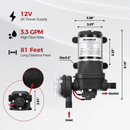 Tankless Water Heater, Camplux 2.64 GPM Outdoor Propane Water Heater, Gas Water Heater with 3.3 GPM Water Pump & Pipe Strainer for Camping, Cabins