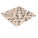 Beige 12x12 Polished Square Glass Resin Stone Mosaic Tile (5 pack, 4.75 sq ft/case) - Sample