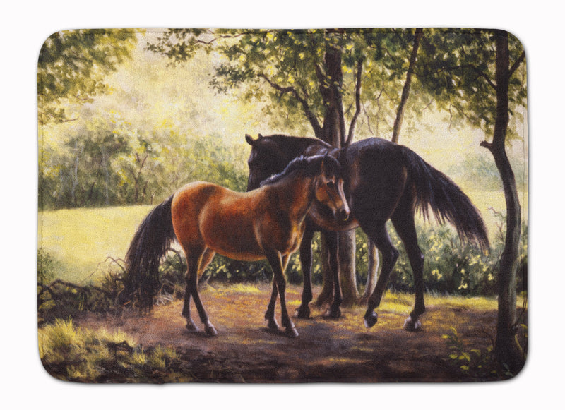 Horses by Daphne Baxter Machine Washable Memory Foam Mat BDBA0055RUG