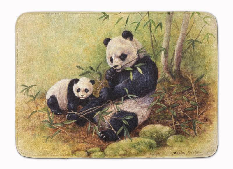 Panda Bears by Daphne Baxter Machine Washable Memory Foam Mat BDBA0111RUG