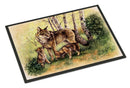 Wolf Wolves by Daphne Baxter Doormat Indoor Outdoor 18H X 27W Front Door Mat Rugs for Entryway, Non Slip Washable
