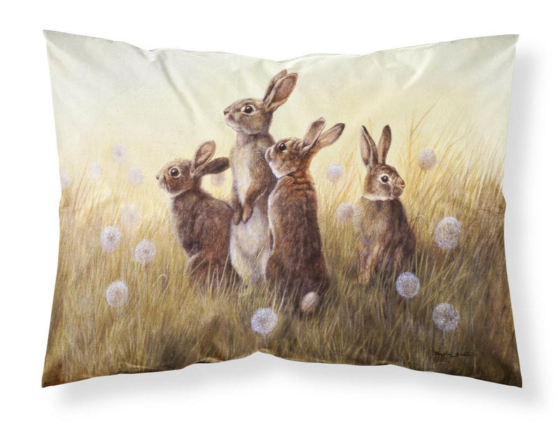 Rabbits in the Dandelions Fabric Standard Pillowcase BDBA0144PILLOWCASE