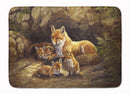 Fox Family Foxes by the Den Memory Foam Kitchen Mat Machine Washable Anti-Fatigue Cushion Comfort Bath or Kitchen Rug