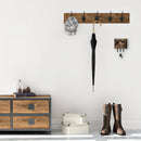 Fox Family Foxes by the Den Leash or Key Holder Wall Hooks, Coat Rack Wall Mount, for Hanging Keys, Towels, Aprons, Leashes