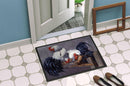 Roosters Roosting Doormat Indoor Outdoor 24H X 36W Front Door Mat Rugs for Entryway, Non Slip Washable Low Pile,