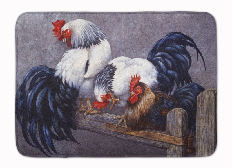 Roosters Roosting Machine Washable Memory Foam Mat BDBA0208RUG