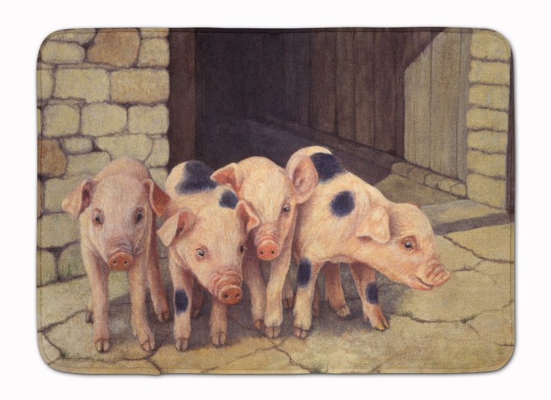 Pigs Piglets by Daphne Baxter Machine Washable Memory Foam Mat BDBA0225RUG