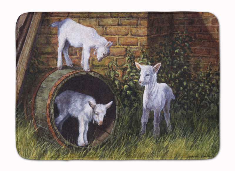 Goats by Daphne Baxter Machine Washable Memory Foam Mat BDBA0232RUG