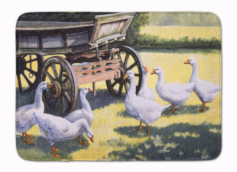 Geese by Daphne Baxter Machine Washable Memory Foam Mat BDBA0234RUG