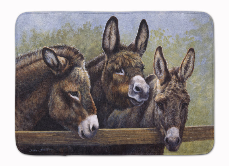 Donkeys by Daphne Baxter Machine Washable Memory Foam Mat BDBA0235RUG