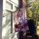 On The Dresser Siamese cat House Flag 28x40 Porch Sleeve Pole Decorative Outside Yard Banner Artwork Wall Hanging, Polyester