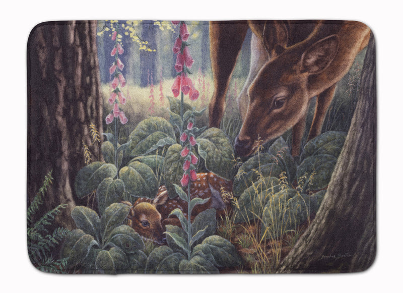 Doe and Fawn Deer Machine Washable Memory Foam Mat BDBA0259RUG