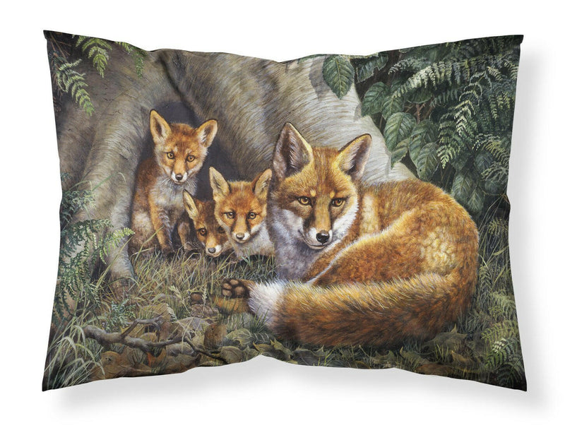 A Family of Foxes at Home Fabric Standard Pillowcase BDBA0283PILLOWCASE