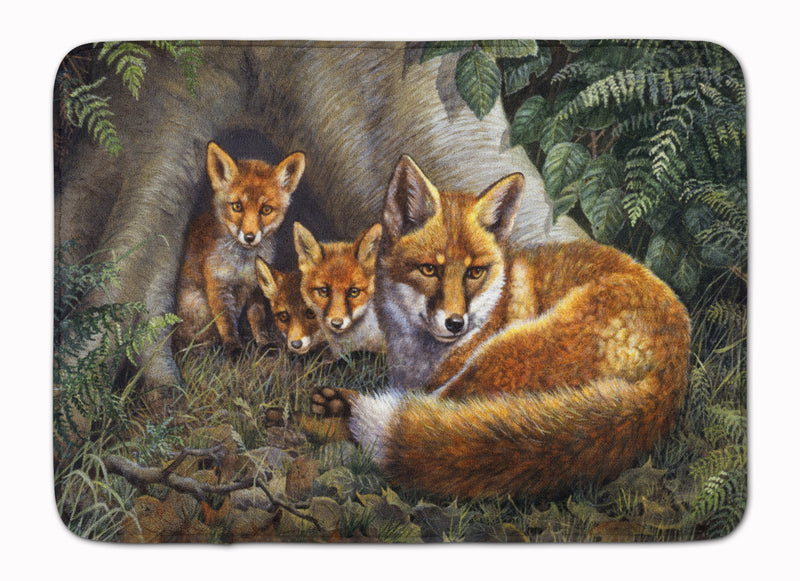 A Family of Foxes at Home Machine Washable Memory Foam Mat BDBA0283RUG