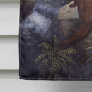 Otters by the Waterfall by Daphne Baxter House Flag 28x40 Porch Sleeve Pole Decorative Outside Yard Banner Artwork Wall Hanging, Polyester