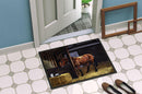 At The Gate Springer Spaniel Doormat Indoor Outdoor 24H X 36W Front Door Mat Rugs for Entryway, Non Slip Washable Low Pile,