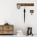 Pigs Piglets at Dinner Time Leash or Key Holder Wall Hooks, Coat Rack Wall Mount, for Hanging Keys, Towels, Aprons, Leashes