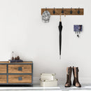 Owl on a Tree Branch in the Snow Leash or Key Holder Wall Hooks, Coat Rack Wall Mount, for Hanging Keys, Towels, Aprons, Leashes