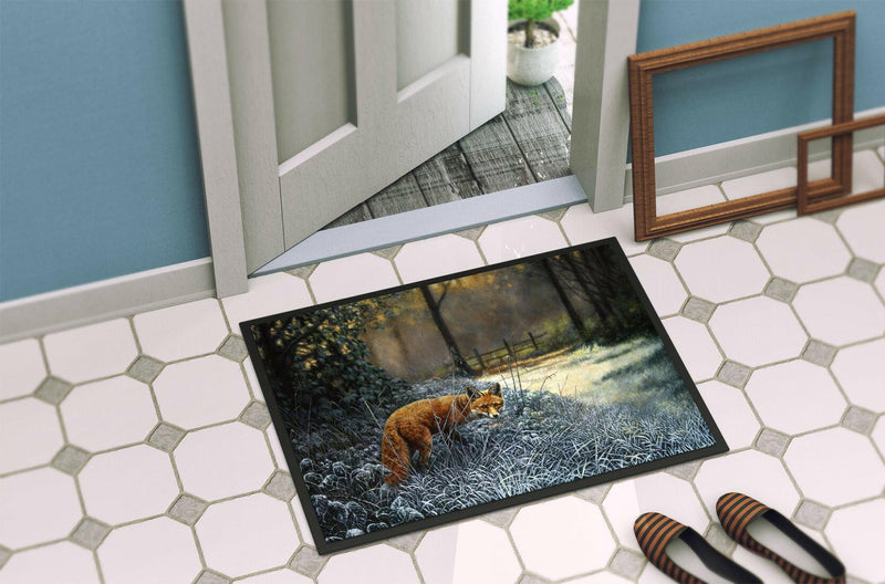 Fox on the Hunt Doormat - 24x36 Decorative Floor Mat – Indoor/Outdoor Rug with Artistic Flair BDBA0347JMAT - Large 24x36 – Indoor/Outdoor Floor Mats with Artistic Flair