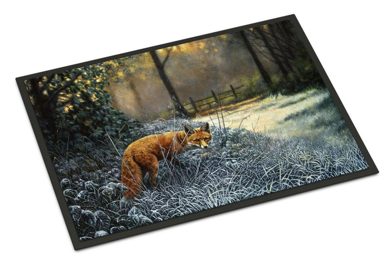 Fox on the Hunt Doormat - 24x36 Decorative Floor Mat – Indoor/Outdoor Rug with Artistic Flair BDBA0347JMAT - Large 24x36 – Indoor/Outdoor Floor Mats with Artistic Flair
