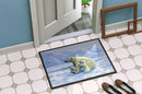 Polar Bears by Daphne Baxter Doormat Indoor Outdoor 24H X 36W Front Door Mat Rugs for Entryway, Non Slip Washable Low Pile,