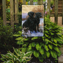 Black Labradors Snowy Day Garden Flag – Decorative Outdoor Yard Flag BDBA450AGF