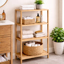 Natural Teak Indoor/Outdoor Storage Rack - 55" by NORDICTEAK.COM