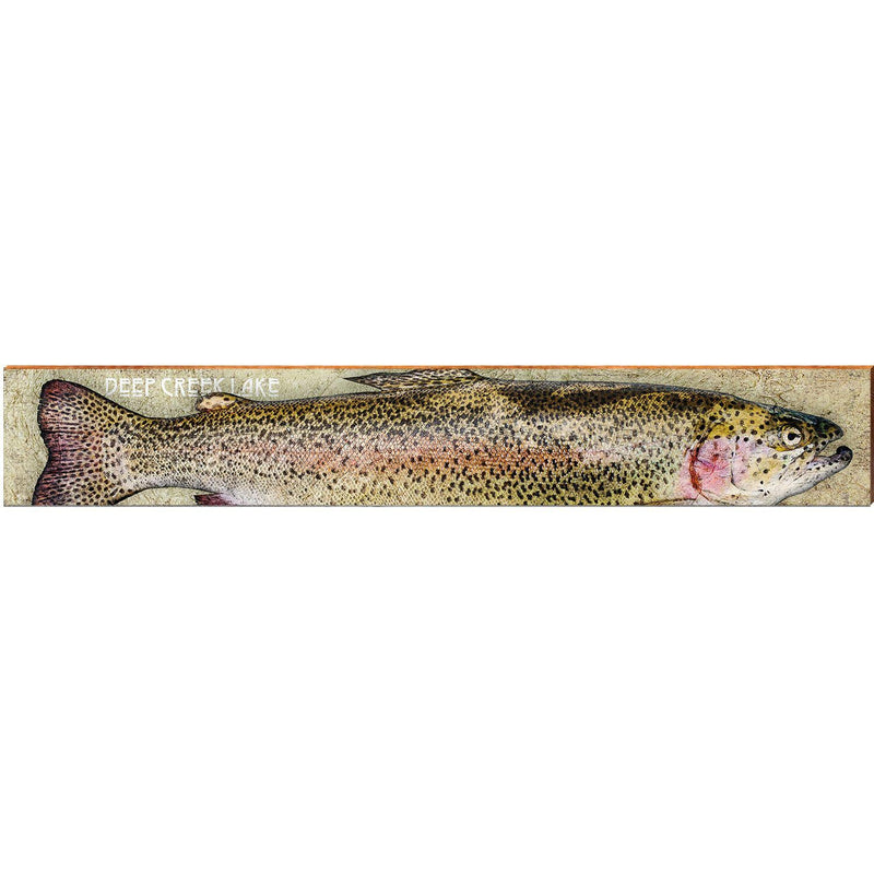 Deep Creek Lake Fish | Wall Art Print on Real Wood