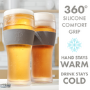 Unbreakable Double Wall Insulated Freezable Beer Glasses