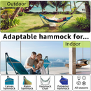 Tranquillo Universal Canvas Hammock Medium Size for Ultimate Comfort and Style by Megsu