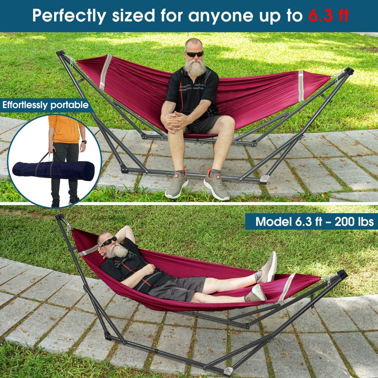 Tranquillo Original Collapsible Hammock with Stand for Ultimate Relaxation, photo 9 of 44
