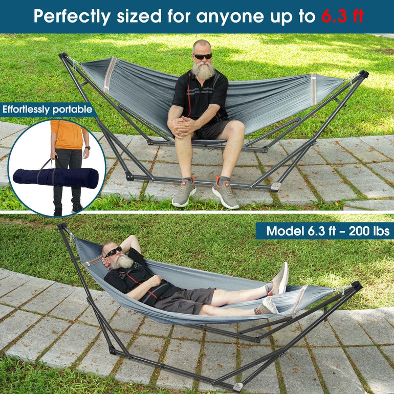 Tranquillo Original Collapsible Hammock with Stand for Ultimate Relaxation, photo 30 of 44