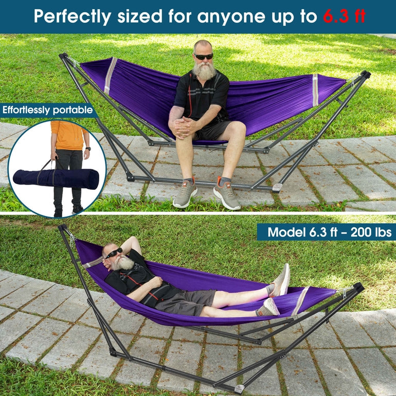Tranquillo Original Collapsible Hammock with Stand for Ultimate Relaxation, photo 16 of 44