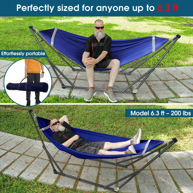 Tranquillo Original Collapsible Hammock with Stand for Ultimate Relaxation, photo 2 of 44